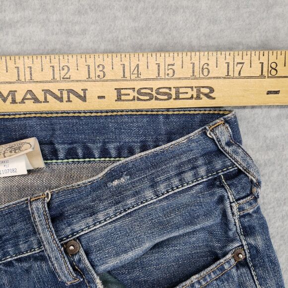 Vintage Abercrombie & Fitch Handcrafted Distressed Jeans Mens 34x32 Bleached y2k - Picture 7 of 9